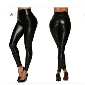 a. new day black 🖤 leather leggings